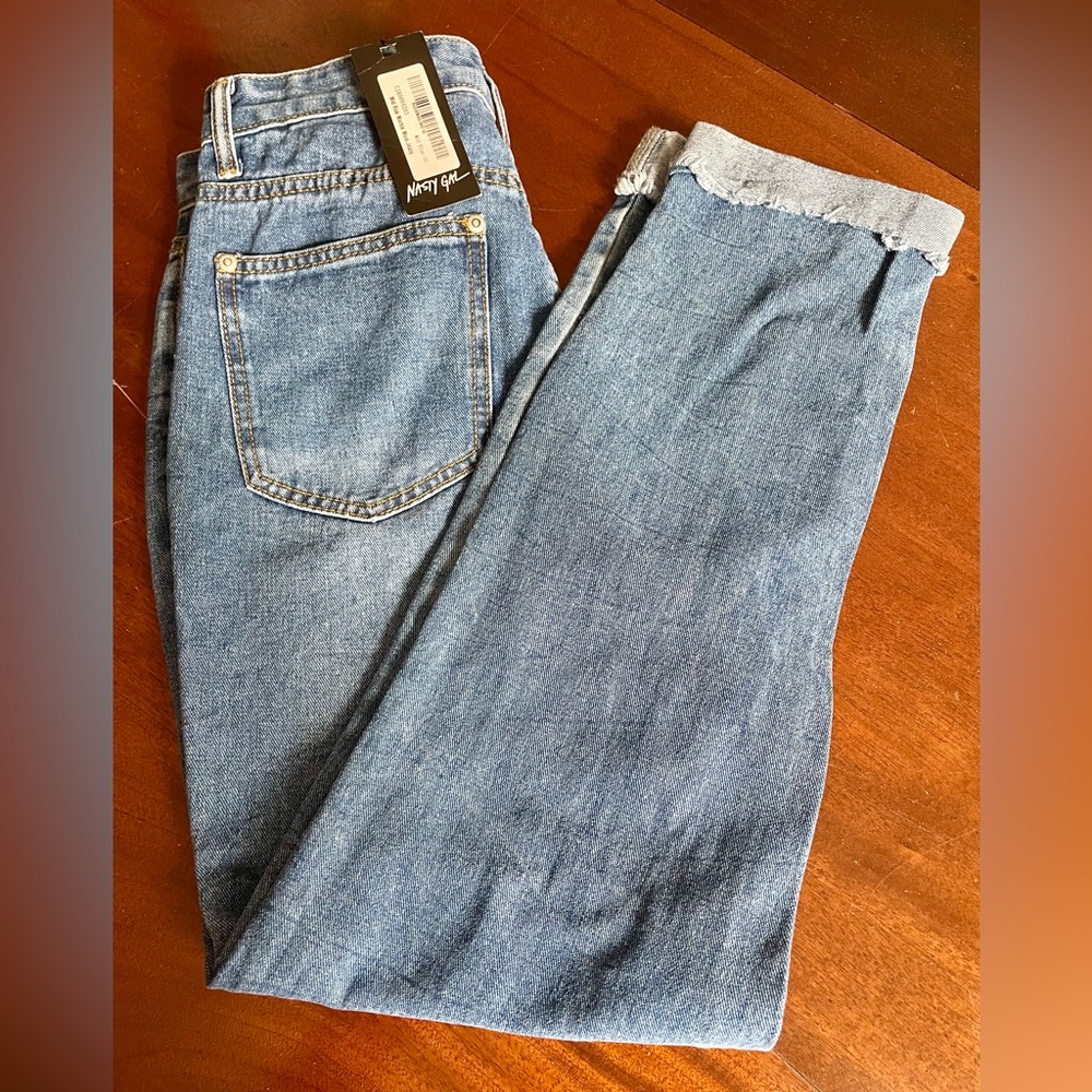 New with tags- Nasty Girl Denim Mid Rise Mom Jeans